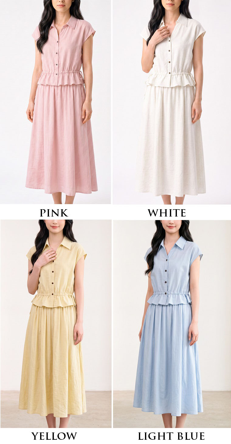 4✮- PFFRY7750 - Midi Dress (Top+Skirt) — photograph 1
