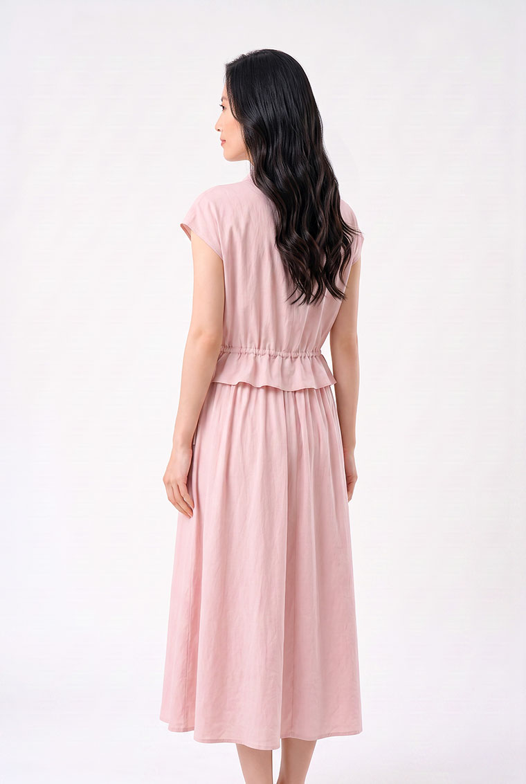 4✮- PFFRY7750 - Midi Dress (Top+Skirt) — photograph 6