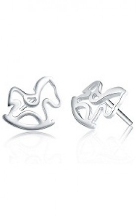 925Silver - Cute Horse - Earring