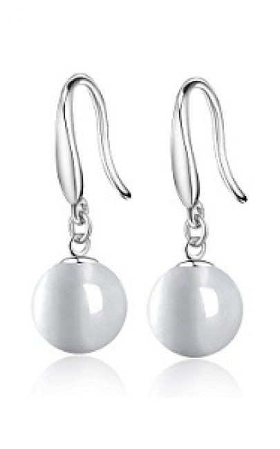 Silver - The Petrifaction of Cat Eye - Earring 