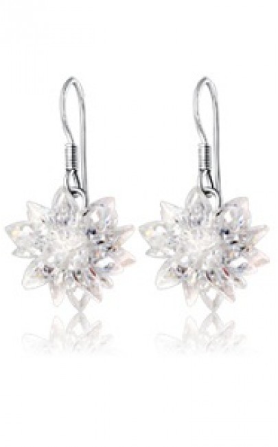 Silver - Ice Flower - Earring