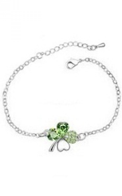 Crystal - Clover Leaf - Bracelet 