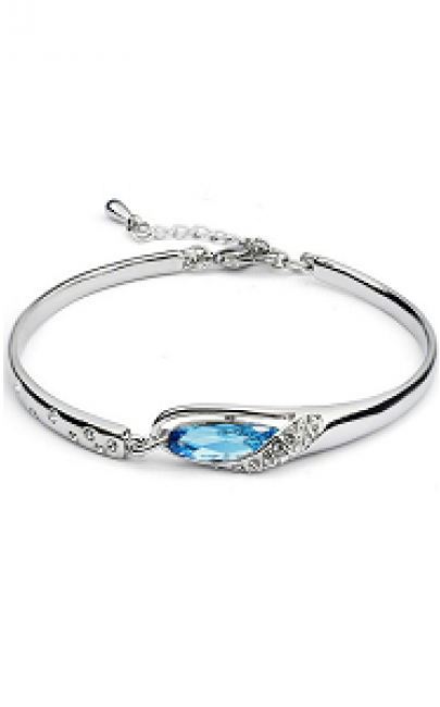 White Gold - Princess Bangle - Bracelet  