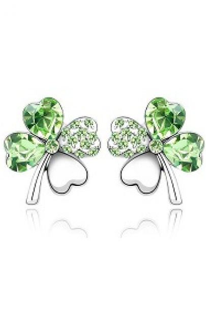 Crystal - Clover Leaf - Earring 