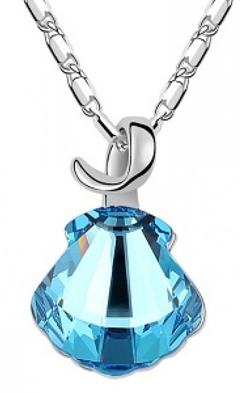 White Gold - Aqua Girl - Necklace