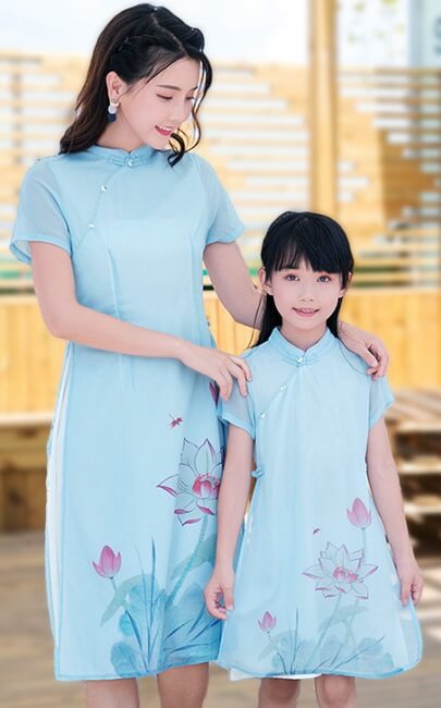 4.5✮- Knee Dress (Cheongsam) - FCAE0918