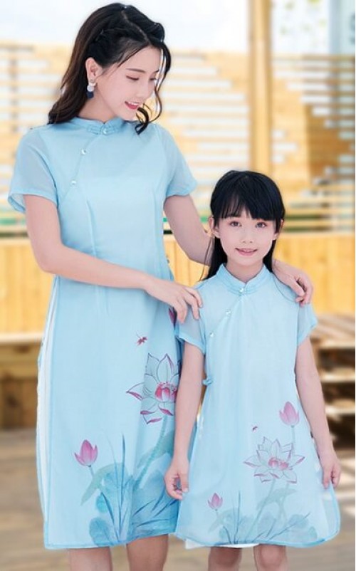 4.5✮- Knee Dress (Cheongsam) - FCAE0918