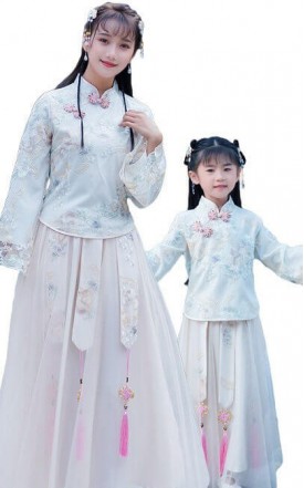 4.5✮- Maxi Dress (Top+Skirt, Cheongsam) - FCAE9442
