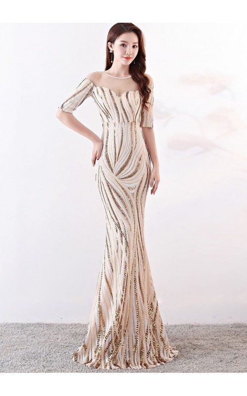 4.5✮- Mermaid Maxi Dress - FKLC1372