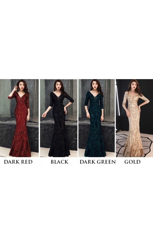 4.5✮- Mermaid Maxi Dress - FKLC16218