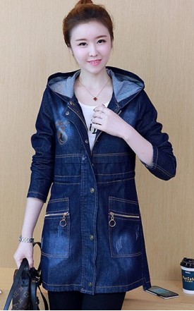 4✮- Denim Long Cardigan - AQFT92417 / RY1686