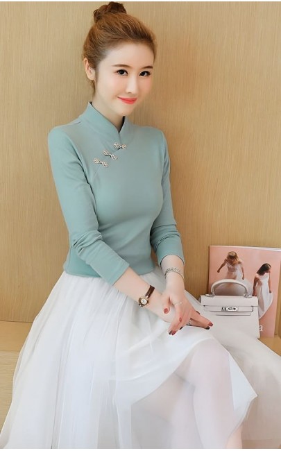 4✮- Top (Cheongsam, S-L) - CUFM2682 (Ready Stock) 4✮- Top (Cheongsam, S-L) - CUFM2682 (Ready Stock)
