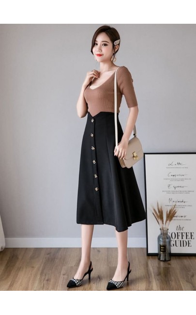 4✮- Knee Skirt - ELFM19944 (Ready Stock) 4✮- Knee Skirt - ELFM19944 (Ready Stock)