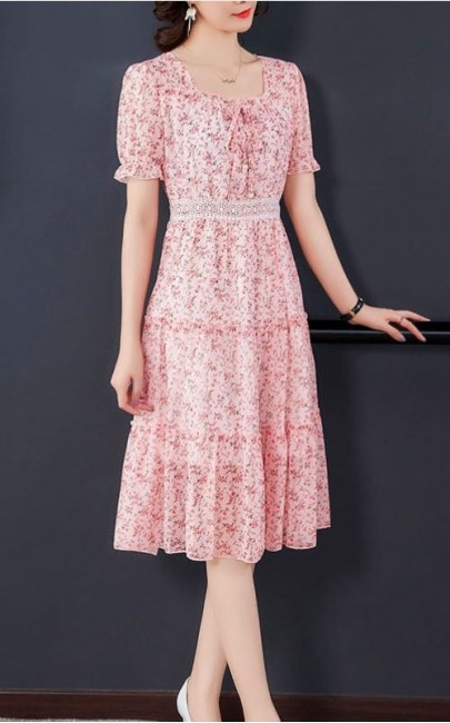 4✮- Knee Dress (Small Cutting) - IFFS20425 (Ready Stock)