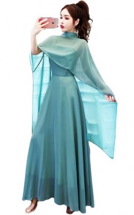 4✮- Maxi Dress (With Capelet) - IIFS22005