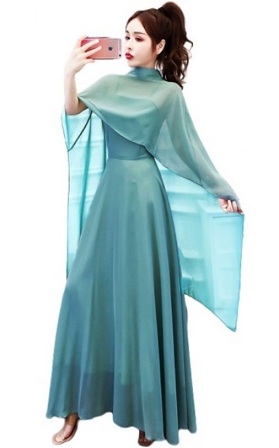 4✮- Maxi Dress (With Capelet) - IIFS22005