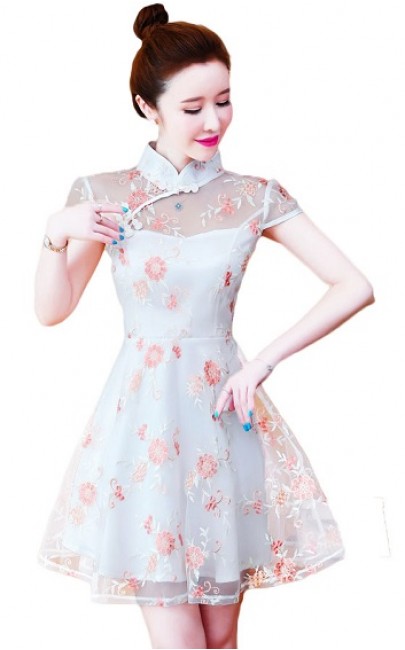 4✮- Mini Dress (Cheongsam) - IIFS22620