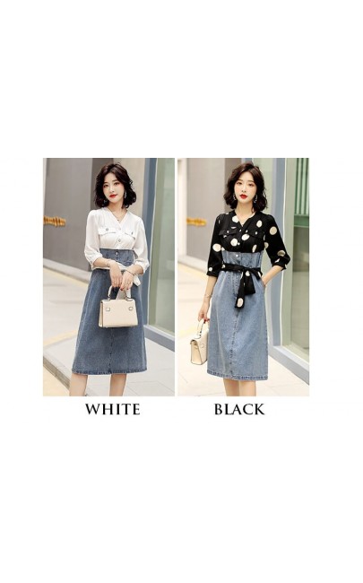 4✮- Denim Knee Dress - IOFS27747 4✮- Denim Knee Dress - IOFS27747