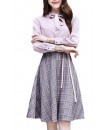 4✮- Knee Dress (Top+Skirt) - IQFS30470