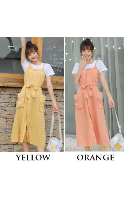 4✮- Knee Dress (Top+Pinafore) - IRFS31807