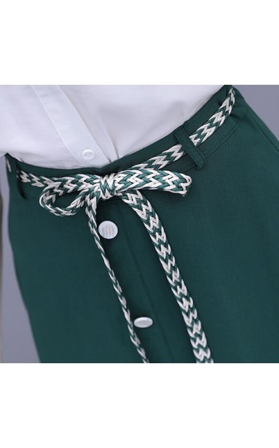 4✮- Knee Dress (Top+Skirt) - IRFS32853