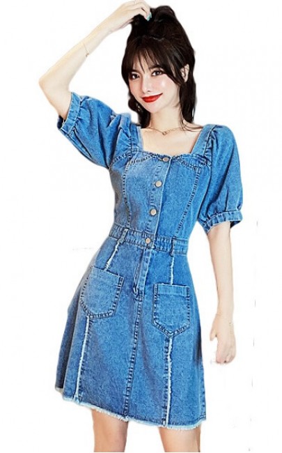 4✮- Denim Dress - IRFS32877