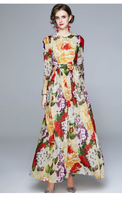 4✮- Maxi Dress (With Scarf) - IRFS33069 4✮- Maxi Dress (With Scarf) - IRFS33069