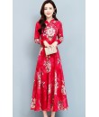 4✮- Midi Dress (Cheongsam) - ISFS33164