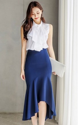 4✮- Mermaid Dress (Top+Skirt) - ITFS34020 (Ready Stock)