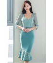 4✮- Mermaid Knee Dress - IUFS35286