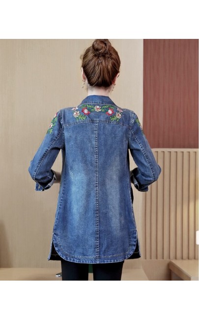 4✮- Denim Long Coat (Small Cutting) - IUFS35388 4✮- Denim Long Coat (Small Cutting) - IUFS35388