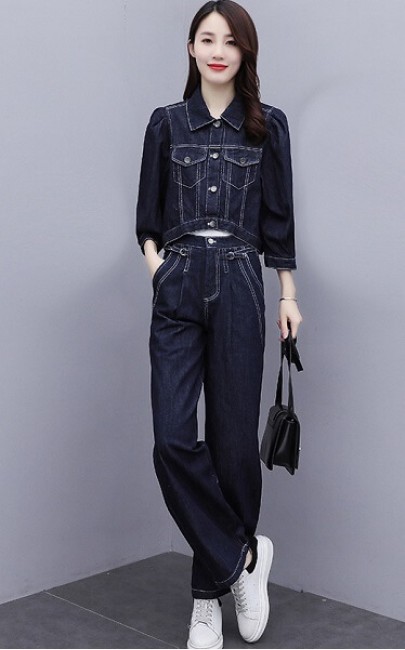 4✮- Denim Set (Jacket+Pants) - IVFS36591