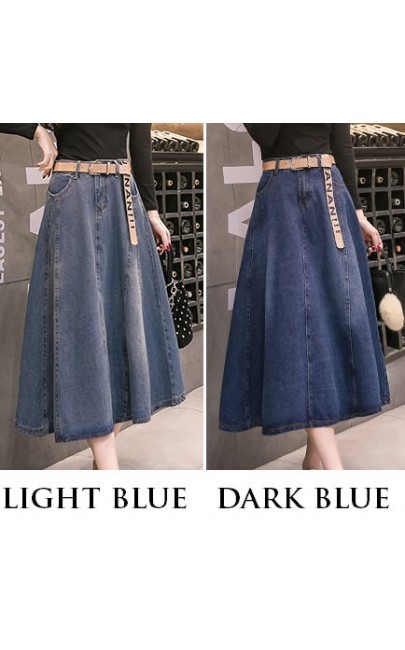 4✮- Denim Midi Skirt - IVFS37193 4✮- Denim Midi Skirt - IVFS37193
