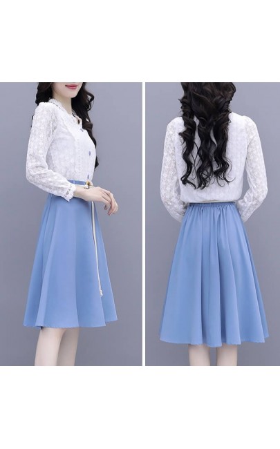4✮- Knee Dress (Top+Skirt) - IXFS39396 4✮- Knee Dress (Top+Skirt) - IXFS39396