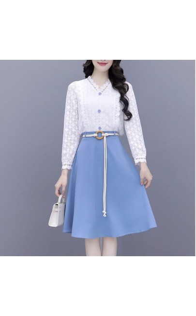 4✮- Knee Dress (Top+Skirt) - IXFS39396 4✮- Knee Dress (Top+Skirt) - IXFS39396