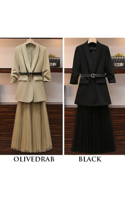 4✮- Midi Dress (Coat+Skirt) - JAFS38718