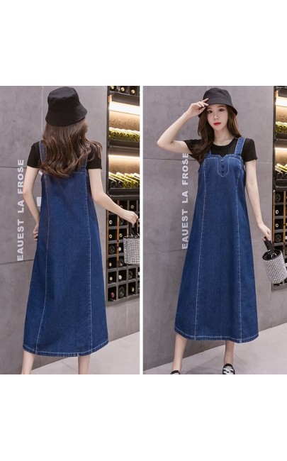 4✮- Denim Pinafore - JBFS42814 / BY17 (Loose Cutting)