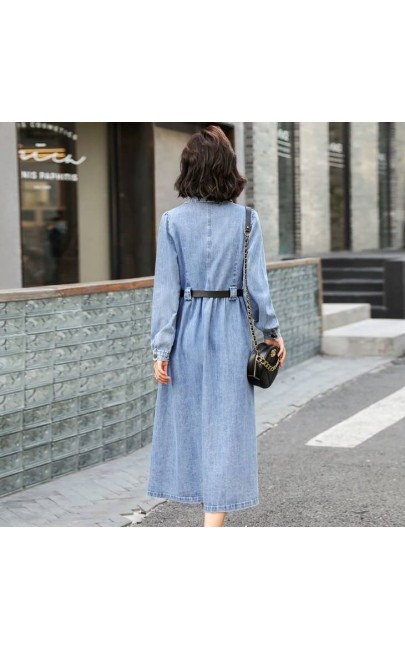 4✮- Denim Midi Dress - JDFS45815 4✮- Denim Midi Dress - JDFS45815