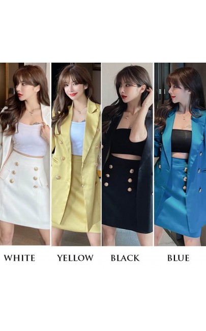 4✮- Mini Dress (Long Coat+Skirt) - JEFS46474