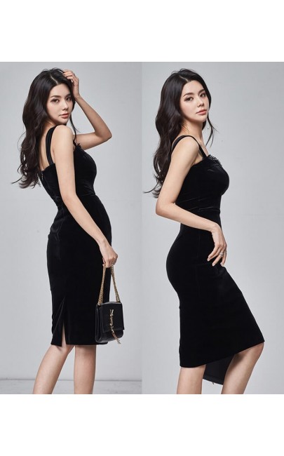 4✮- Bodycon Knee Dress (Top+Skirt) - JFFS47607 / M26941