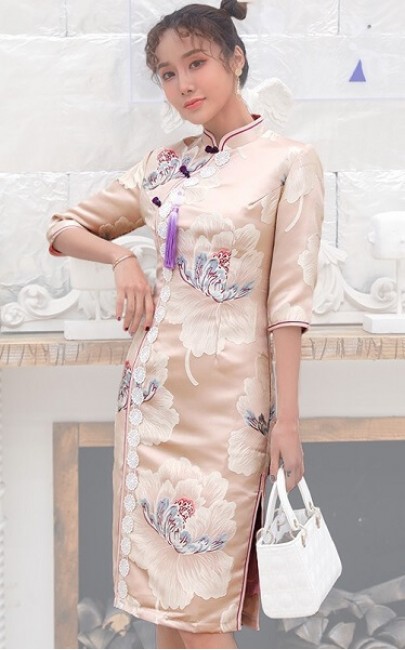 4✮- Knee Dress (Cheongsam) - JFFS48314