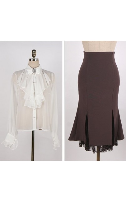 4✮- Mermaid Dress (Top+Skirt) - JGFS49517