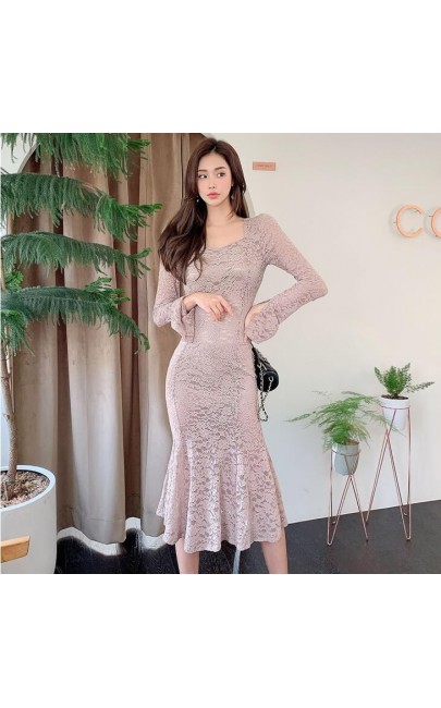 4✮- Mermaid Midi Dress - JGFS49523