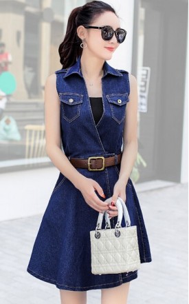 4✮- Denim Dress - JGFS49678 (Ready Stock)