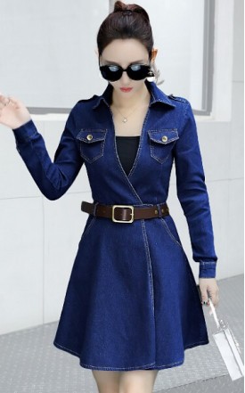 4✮- Denim Dress - JGFS49682 (Ready Stock)