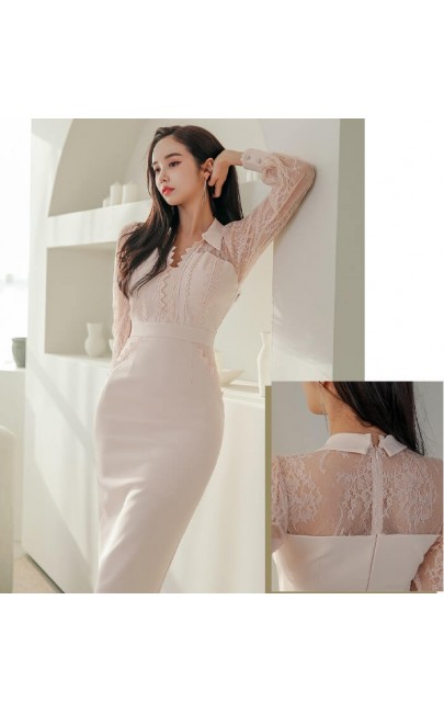 4✮- Bodycon Knee Dress - JIFS51009