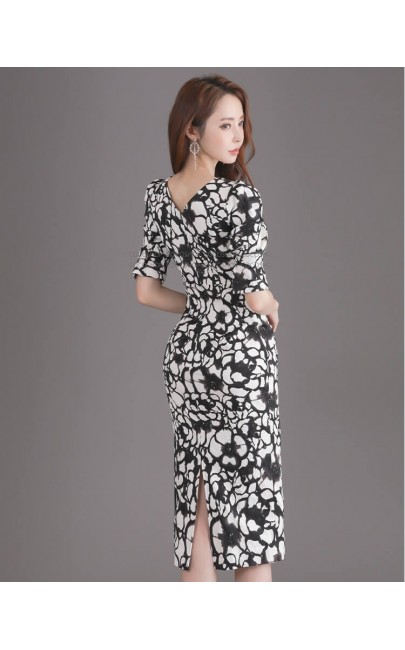 4✮- Bodycon Knee Dress - JJFS51960