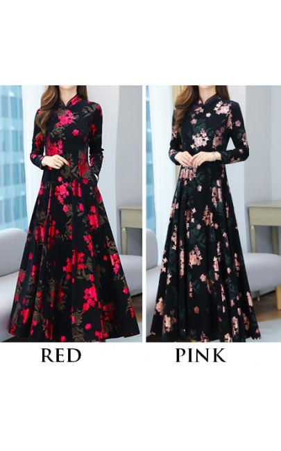 4✮- Midi Dress (Cheongsam) - JJFS52278