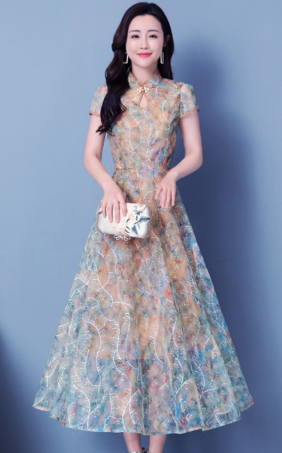 4✮- Knee Dress (Cheongsam) - JNFS57320