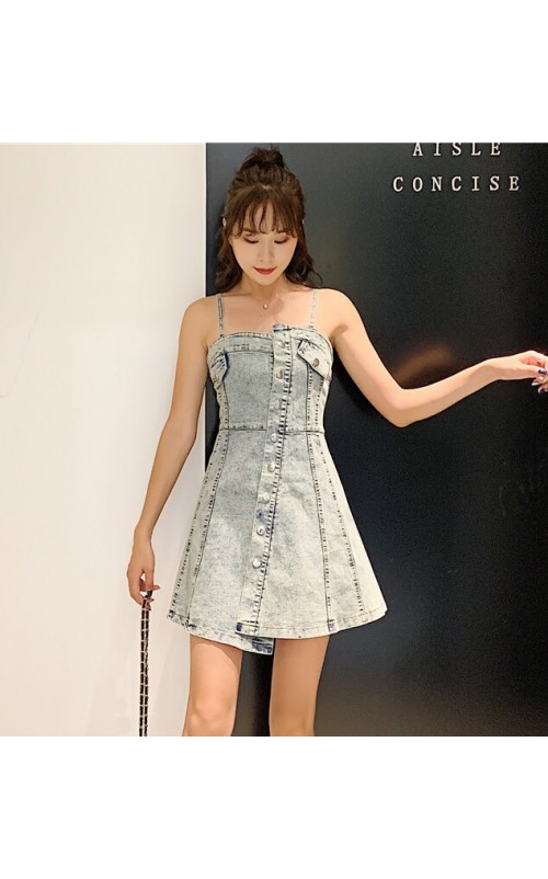 4✮- Denim Mini Dress - JPFS62101